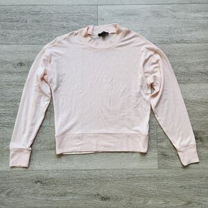 J. Crew Light Pink Long Sleeve Sweater Shirt Womens Xs Lyocell Top